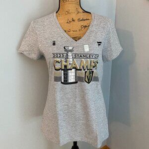 NWT Fanatics Vegas Golden Knights 2023 Stanley Cup Champs T Shirt Women Size M